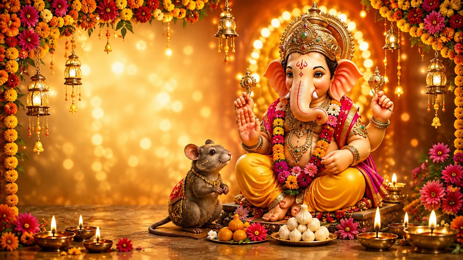Ganesh festival background