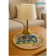 Elephant Design Jute Table Mat