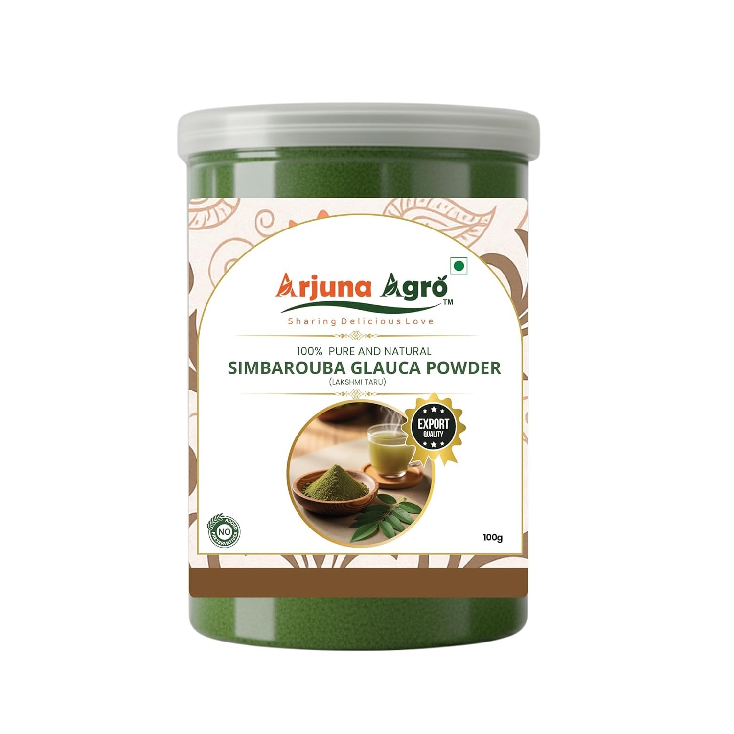 Arjuna Agro Simbarouba Glauca Powder | Pure Simarouba Glauca (Laxmitaru)| Single-Ingredient Herbal Powder for Traditional Use| 100 Grams